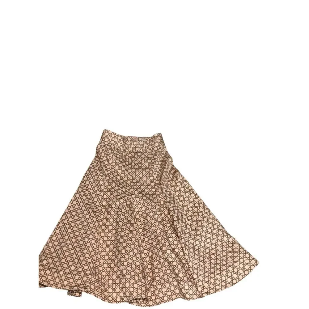 Tuckernuck Petal Cane Brynn Cotton A Line Structured Circle Long Midi Skirt 2